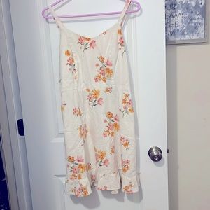 White floral dress